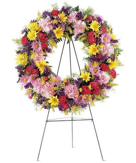 Mixed Bouquet Standing Wreath