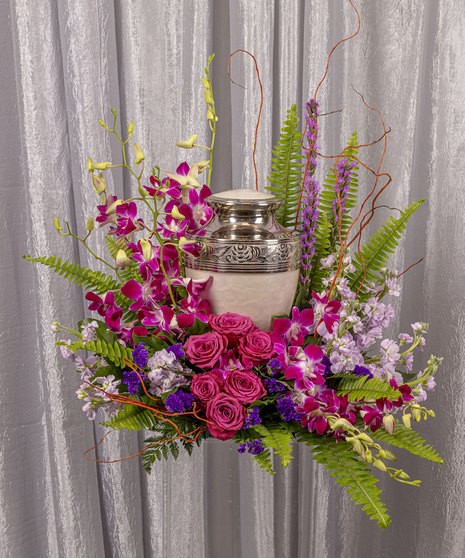 Peaceful Cremation Urn Setting