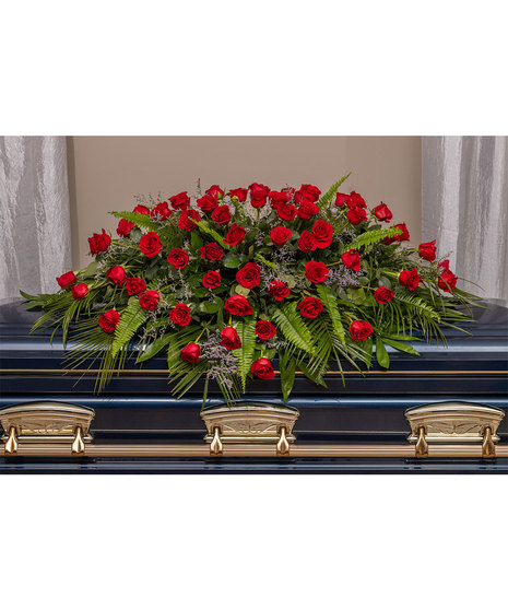 Radiant Rose Casket Spray