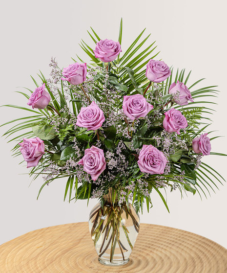 One Dozen Ultimate Lavender Roses